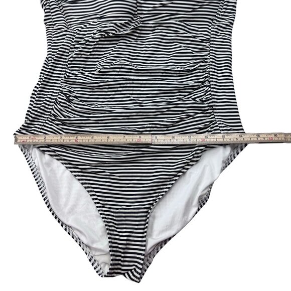 Niptuck Swim Striped One-Piece Swimsuit Multi-Fit Cup Womens Size US 8 - Picture 8 of 9
